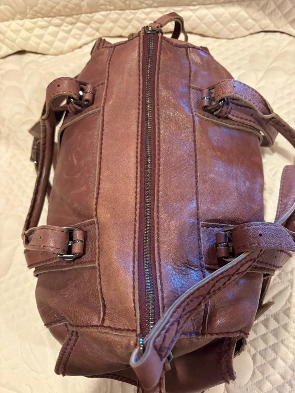 Isabella Fiore leather handbag brown